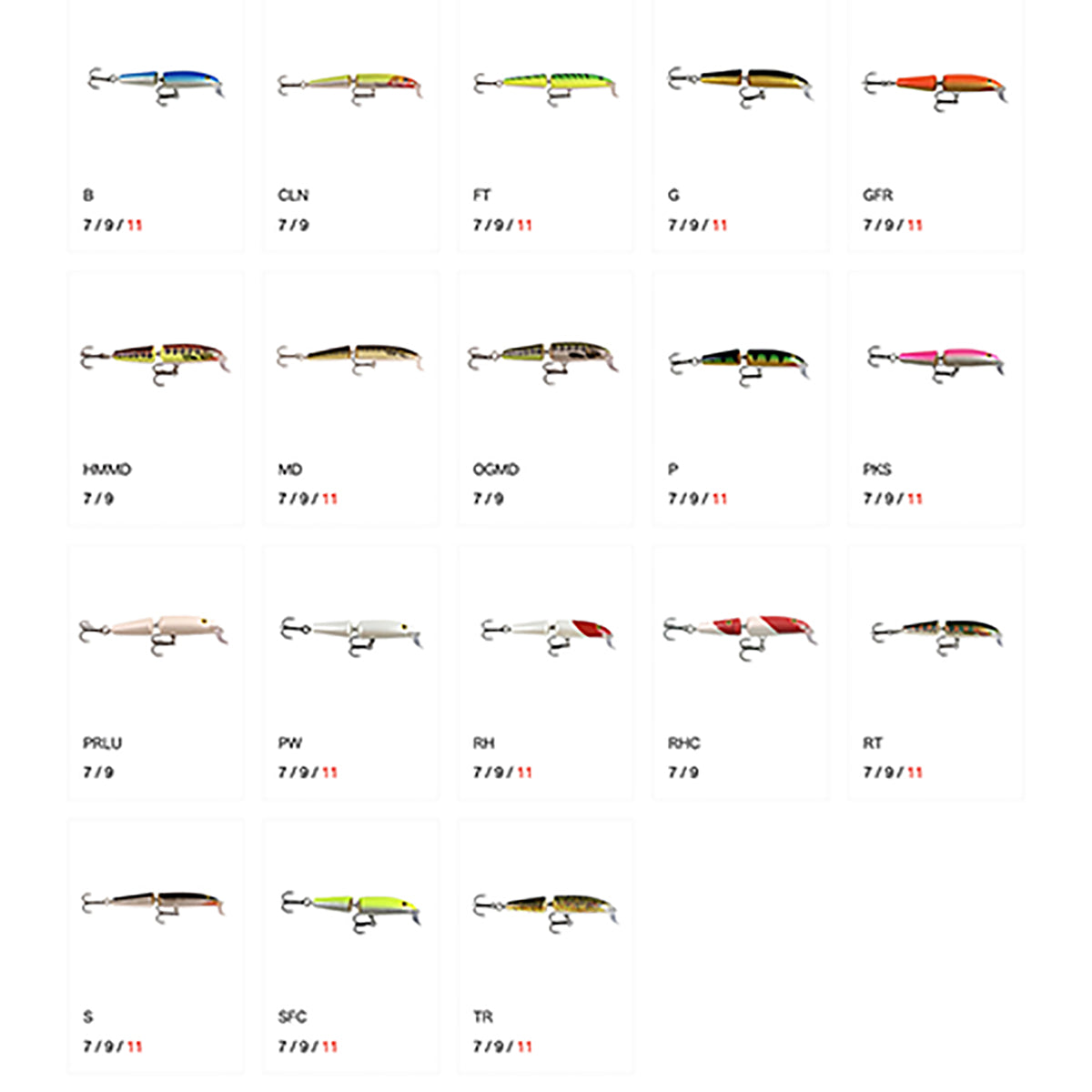 ラパラ(Rapala) カウントダウン ジョインテッド 9cm 11g G ゴールド CDJ9