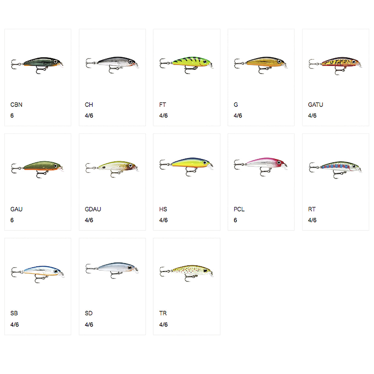 ラパラ(Rapala) ウルトラライト ミノー 6cm 4g RT レインボートラウト ULM6-RT