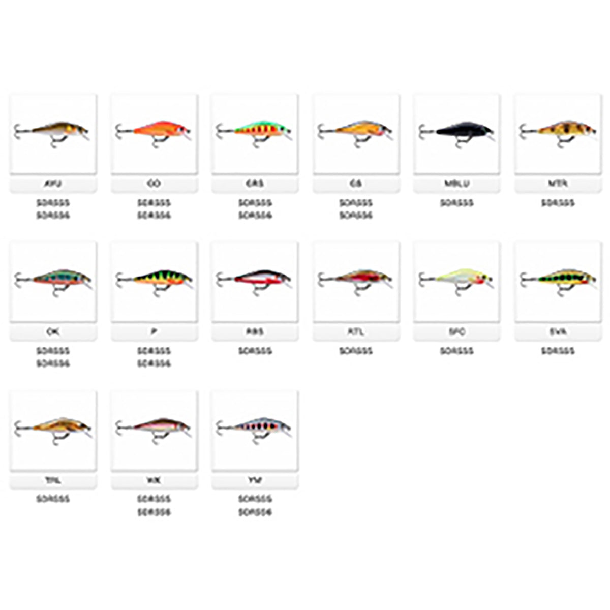 ラパラ(Rapala) シャドウラップ ソリッドシャッド 5cm SFC SDRSS5