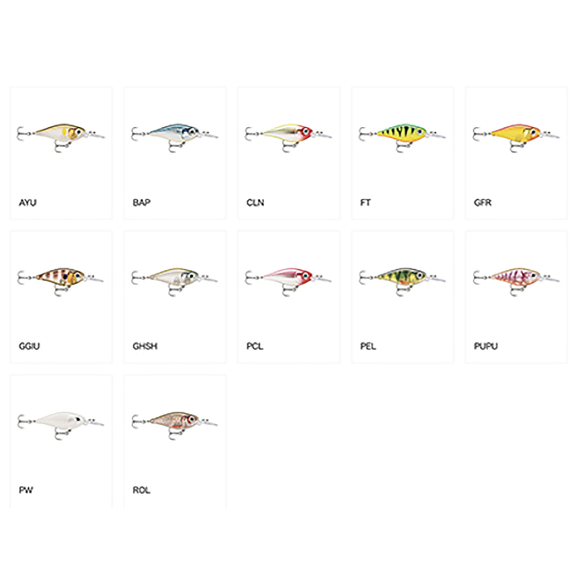 ラパラ(Rapala) エックスライトシャッド 4cm 4g CLN クラウン FNS4