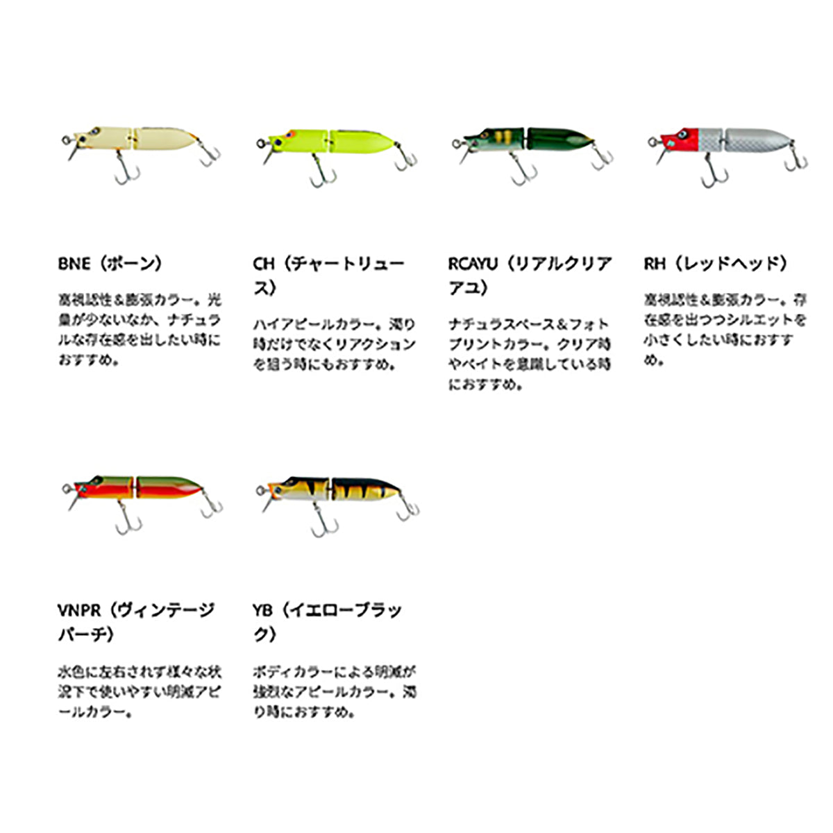 アブガルシア(AbuGarcia) ジョイントハイロー105F リアルクリアアユ AHJHILO105F-RCAYU