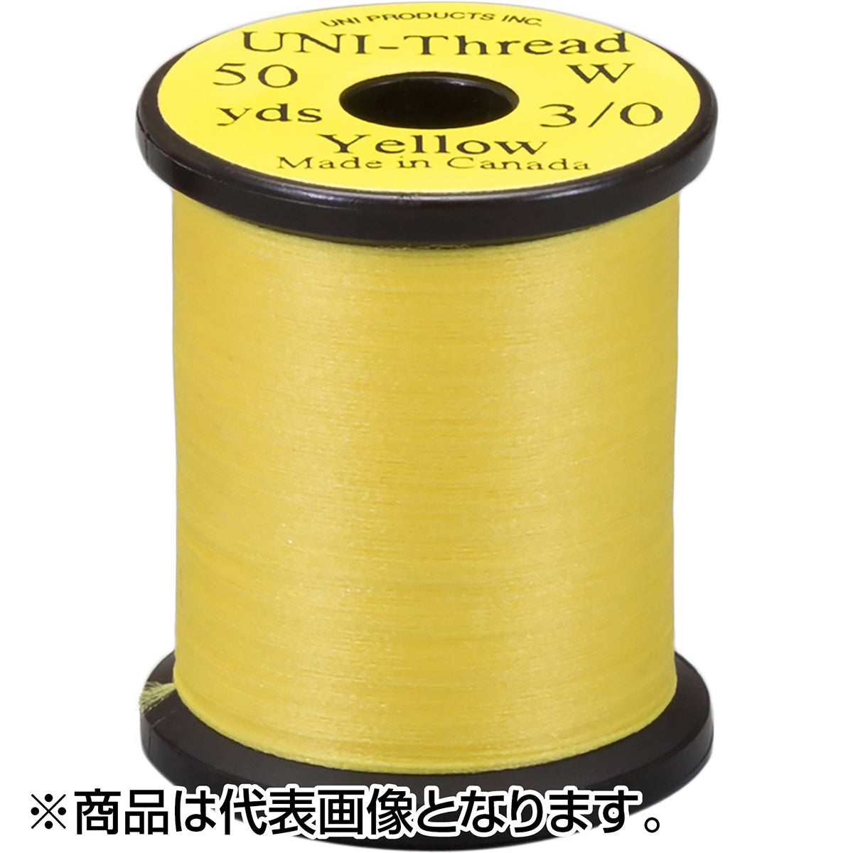 ティムコ(TIEMCO) UNI 3/0 ユニスレッド 50ヤード イエロー