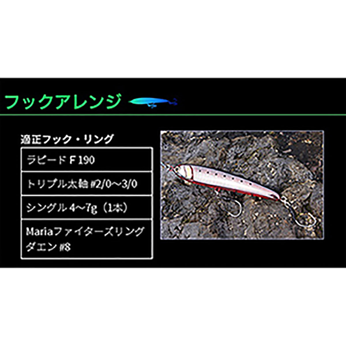 マリア(MARIA) ラピードF190 B01H イワシ