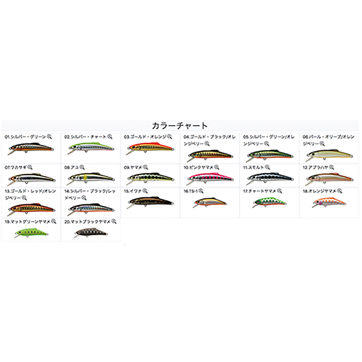 タックルハウス(TACKLE HOUSE) バフェット 55mm 3.4g #01 シルバー・グリーン S55