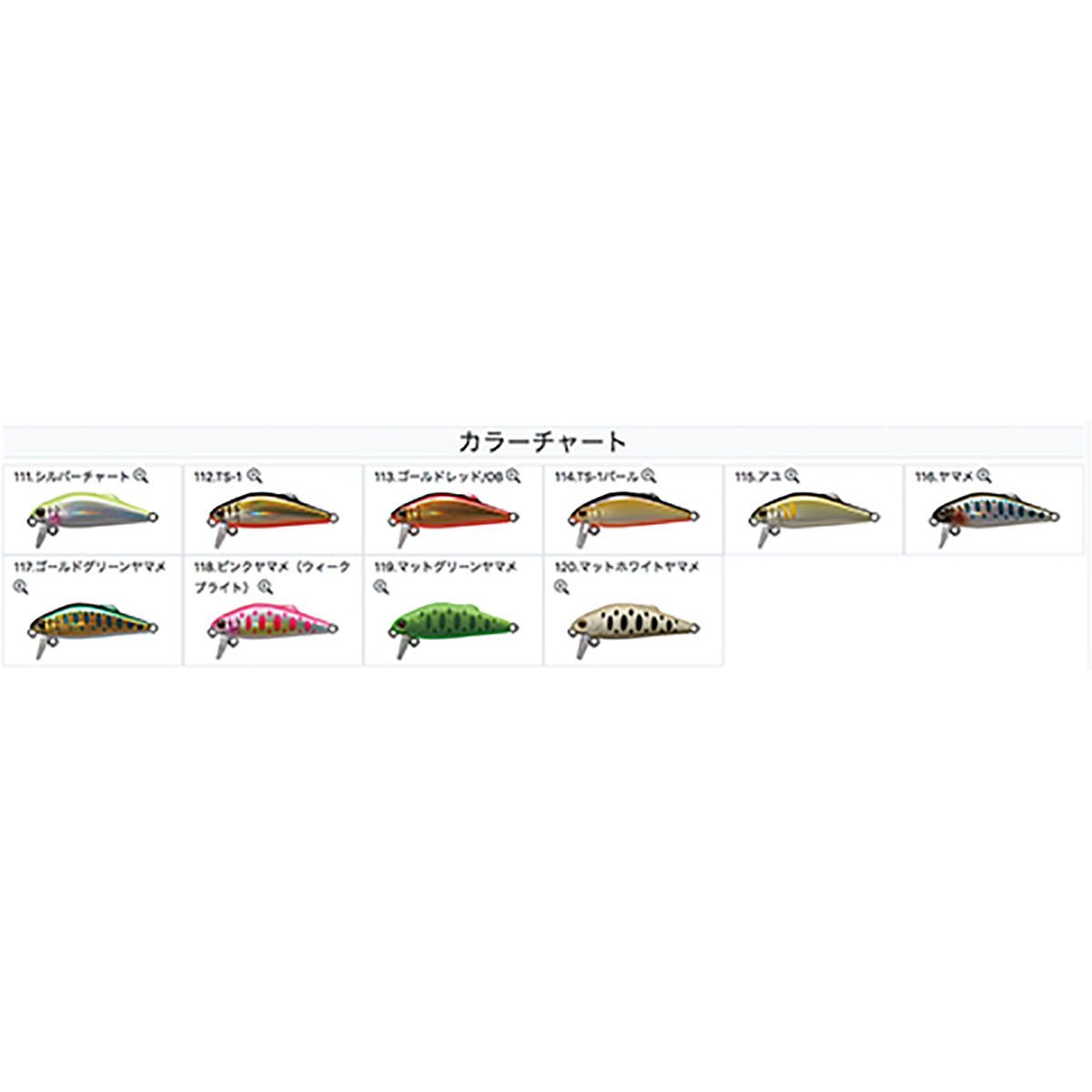 タックルハウス(TACKLE HOUSE) バフェット 38mm 2.5g #120.マットホワイトヤマメ FS38