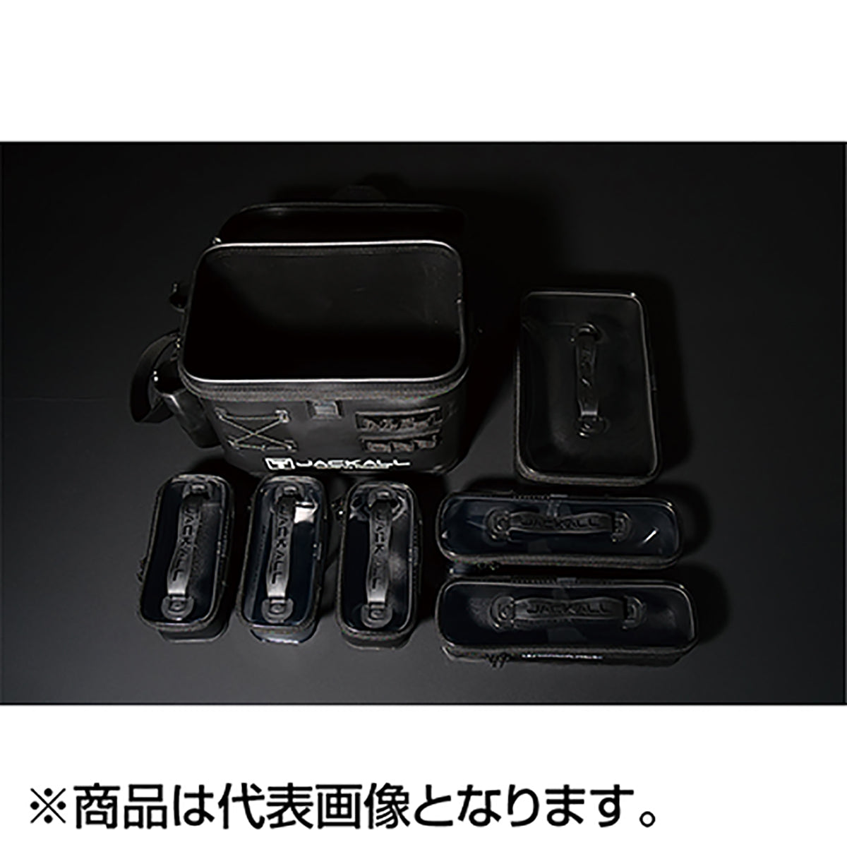 ジャッカル(JACKALL) タックルポーチR ブラック S-WH-2