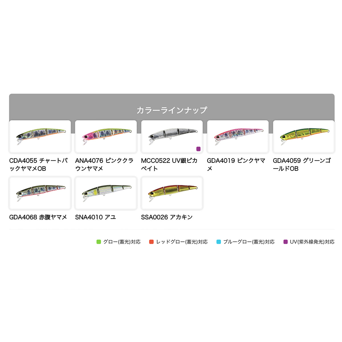 デュオ(DUO) スピアヘッド リュウキ クアトロ 70S 70mm 5.7g MCC0522 UV銀ピカベイト