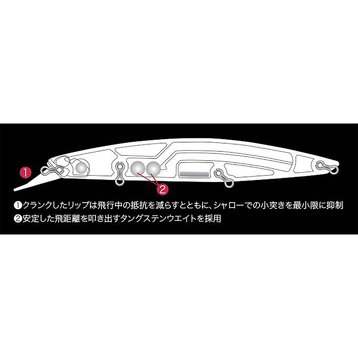デュオ(DUO) ビーチウォーカー グアド 130S 130mm 24g CYA0732 UVピンクサンライズGB