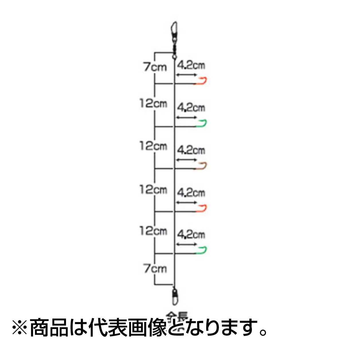 ダイワ(DAIWA) 快適ワカサギケイムラ 誘惑色攻 マルチ 5本-0.5号