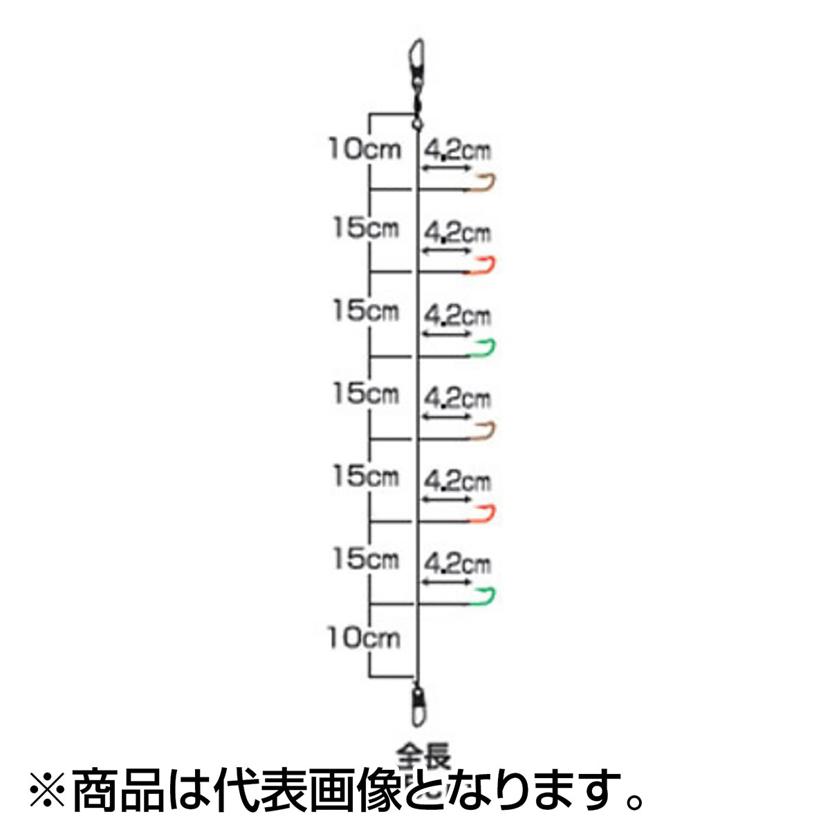 ダイワ(DAIWA) 快適ワカサギケイムラ 誘惑色攻 マルチ 6本-0.5号