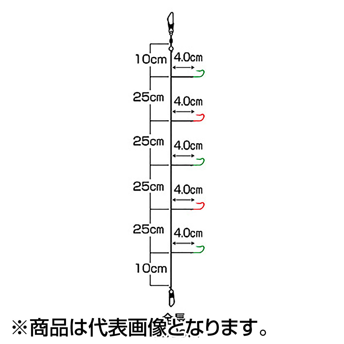 ダイワ(DAIWA) 快適クリスティアワカサギ仕掛け ケイムラカラーフック 誘惑WP M5本-1.5