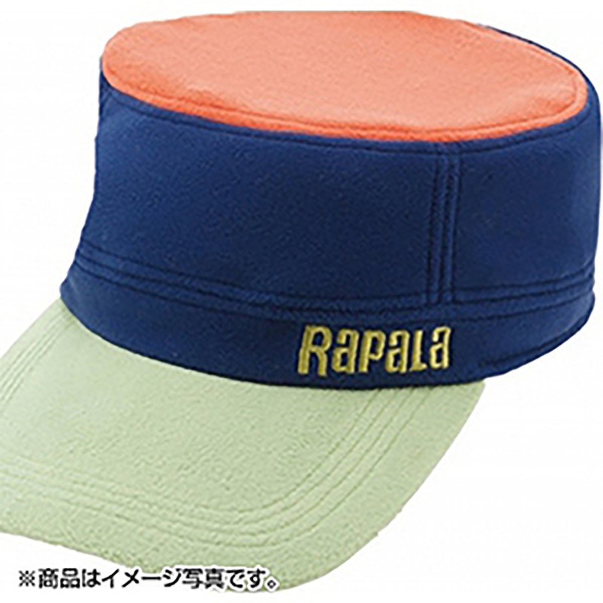 ラパラ(Rapala) フリース トリコロール ワームキャップ ライム×ネイビー×オレンジ RC-141LNO