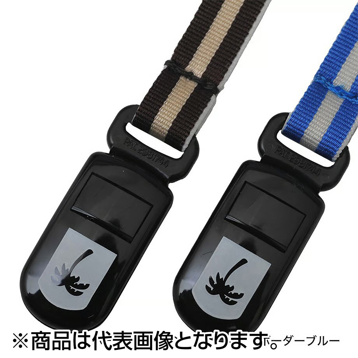 パームス(PALMS) ストレッチベルト&ワンタッチバックル パームスキャップストラップ ボーダーブルー