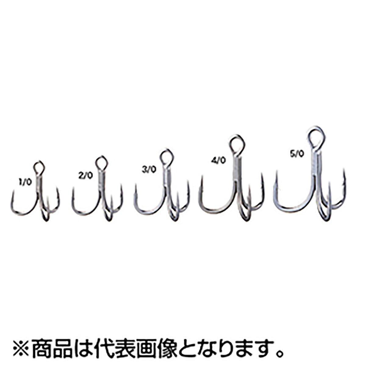 シャウト(Shout!) ストレートポイントトレブル フック33 2/0 シルバー 233SS