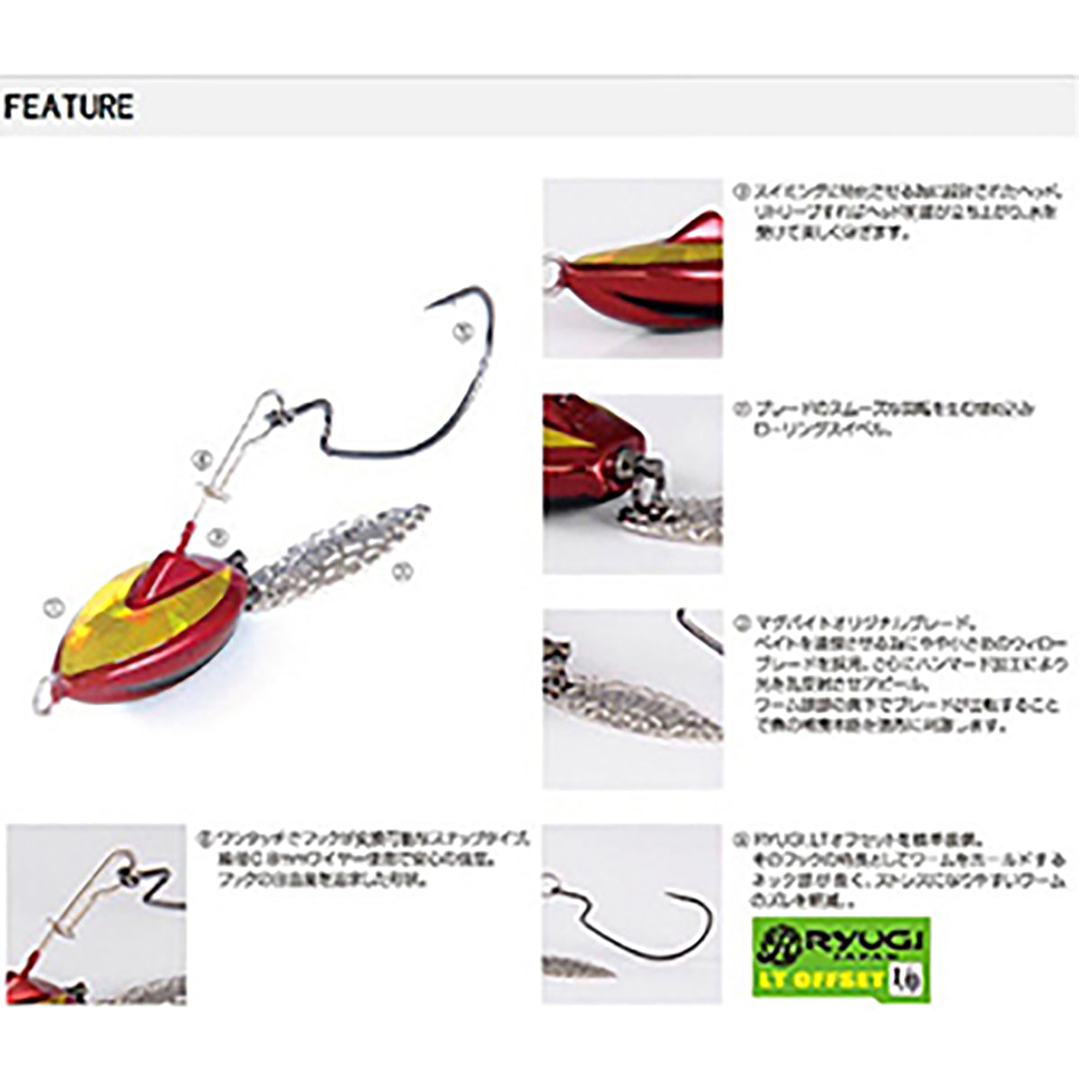 マグバイト(MAGBITE) バサロ 14g ブラックグロー