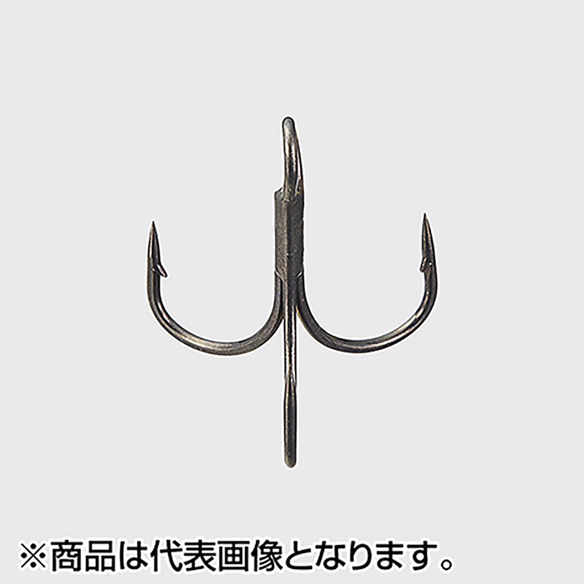 ヴァンフック(VANFOOK) ストロングファイントレブルフック バーブ付 #8 フッ素ブラック DT-38B
