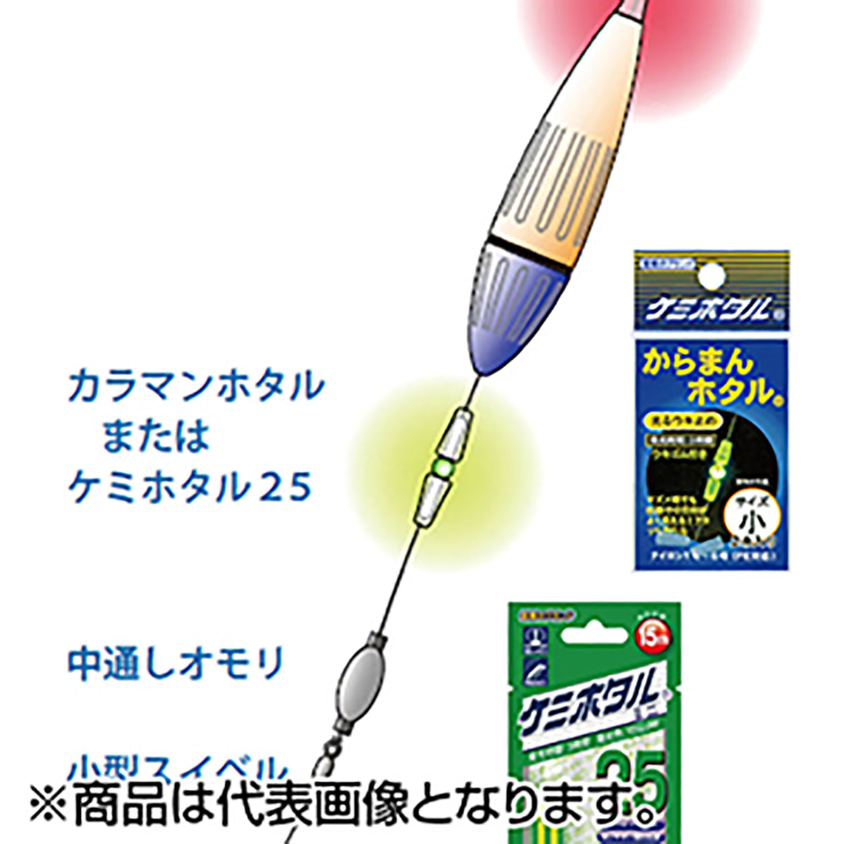 ルミカ(LUMICA) LED中通し棒ウキ 2号 レッド