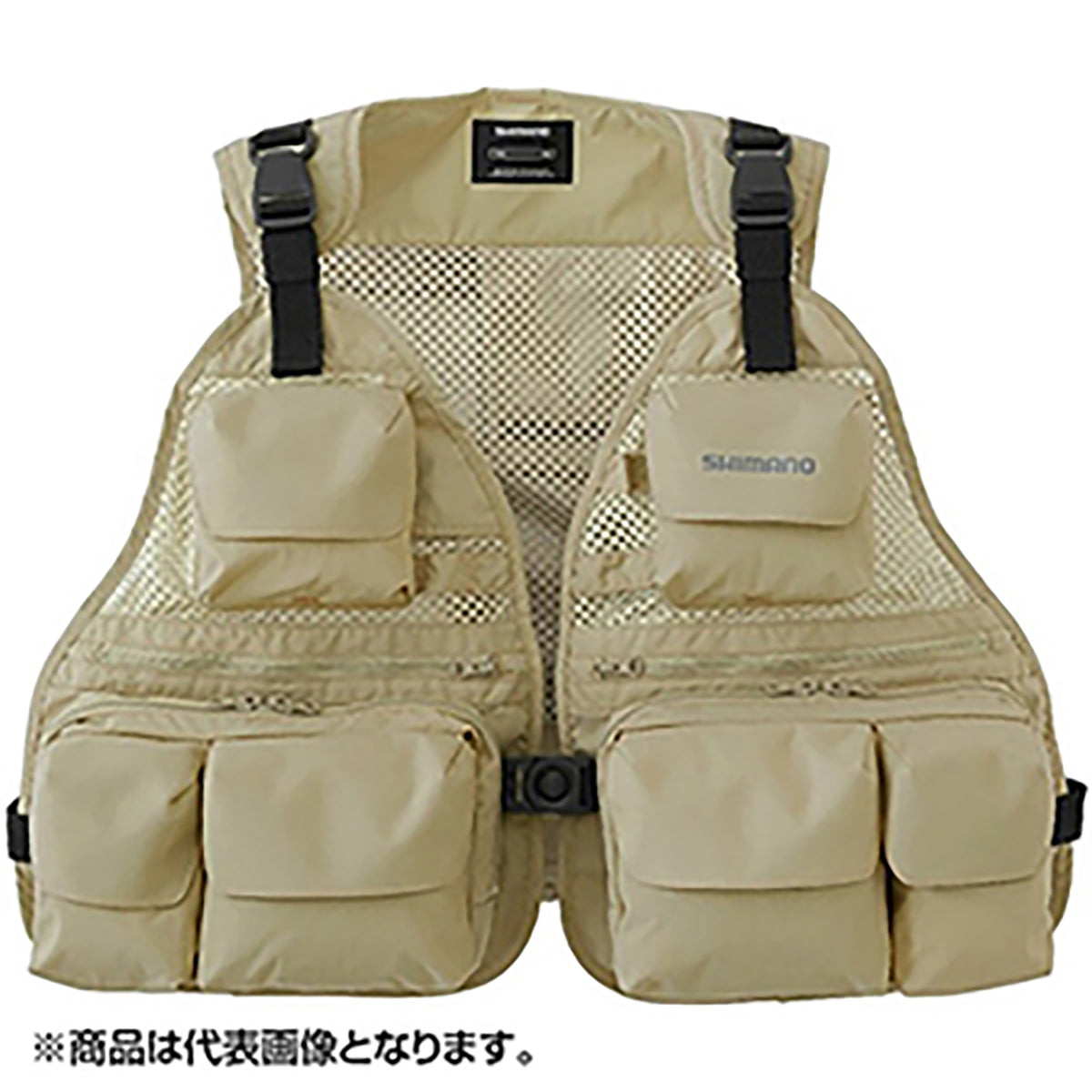 シマノ(SHIMANO) ストリームメッシュベスト ベージュ VE-066V