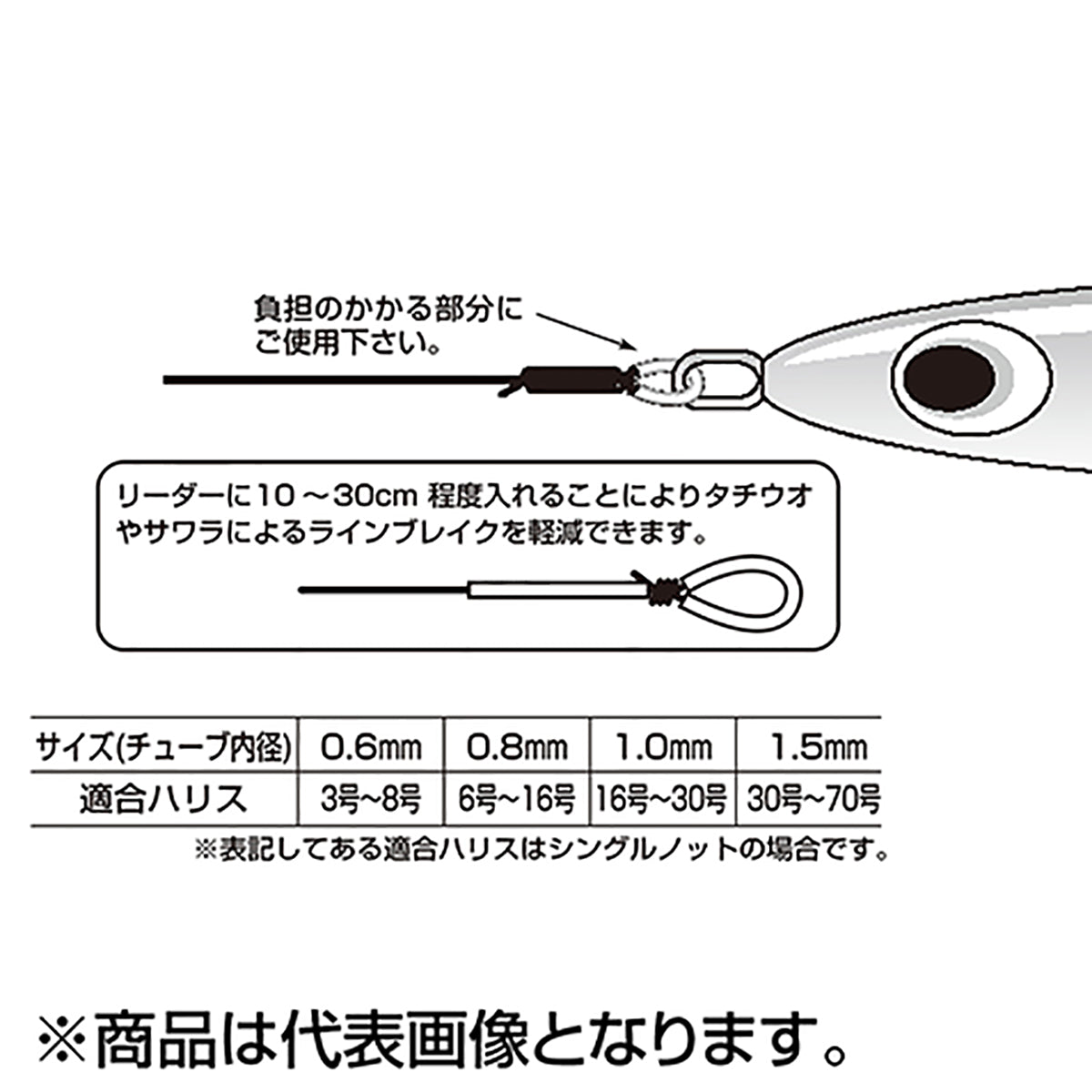 カツイチ(Katsuichi) デコイ ウレタンチューブ 0.8mm クリア T-2