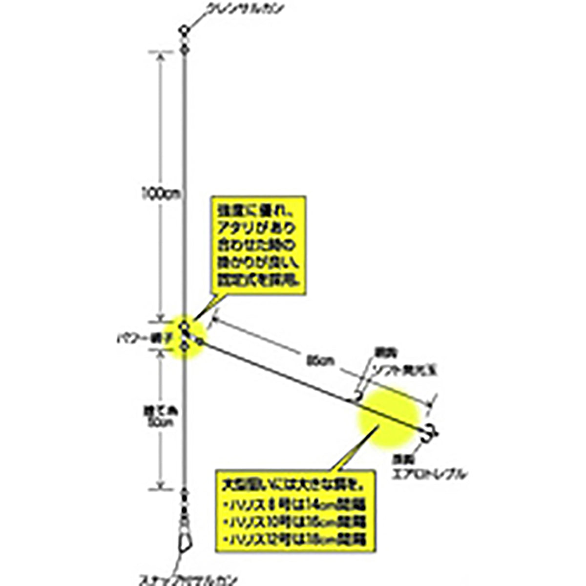 ハヤブサ(hayabusa) 船極 大ヒラメ トリプル 14号 SD-167