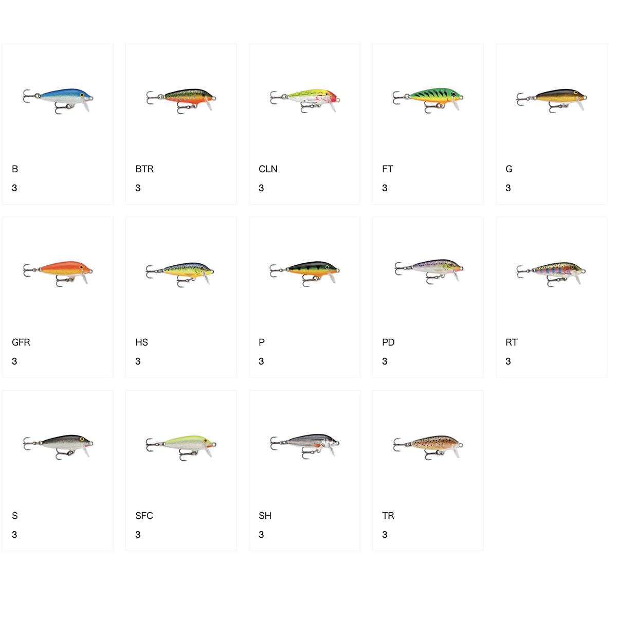 ラパラ(Rapala) オリジナル フローター 3cm 2g FT ファイアタイガー F3_0022677001425