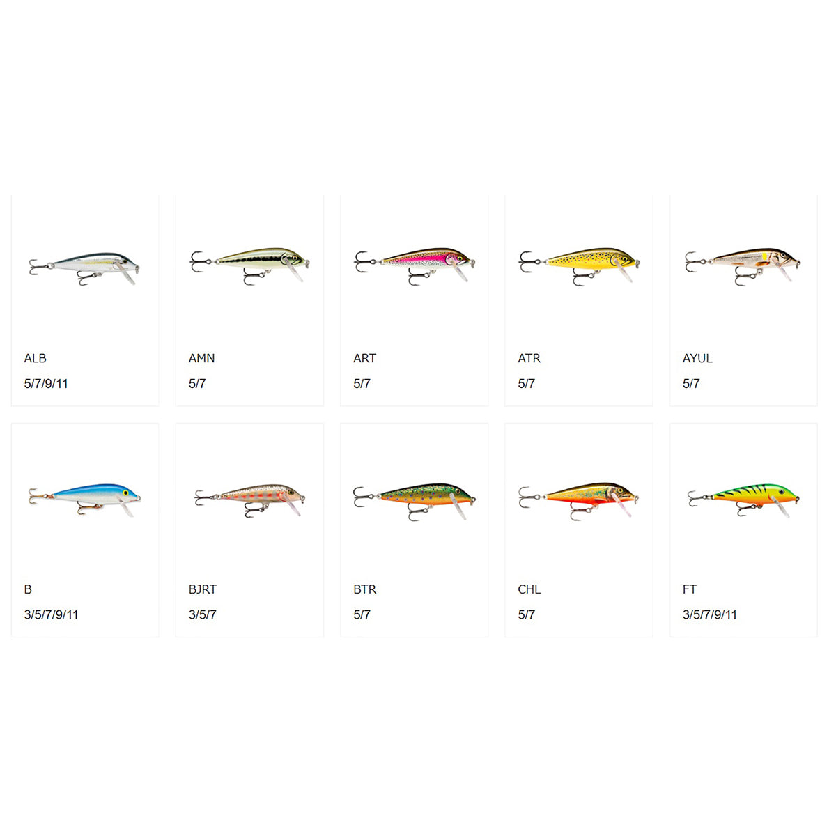 ラパラ(Rapala) COUNT DOWN Universal color カウント ダウン ユニバーサルカラー 3cm 4g ファイアタイガー CD3-FT_0022677001852