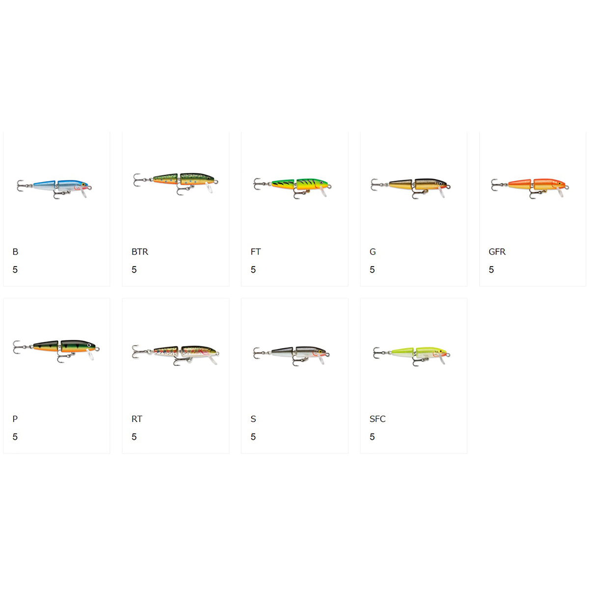 ラパラ(Rapala) FLOATING JOINTED フローティング ジョインテッド 5cm 4g ゴールド J5-G_0022677015279