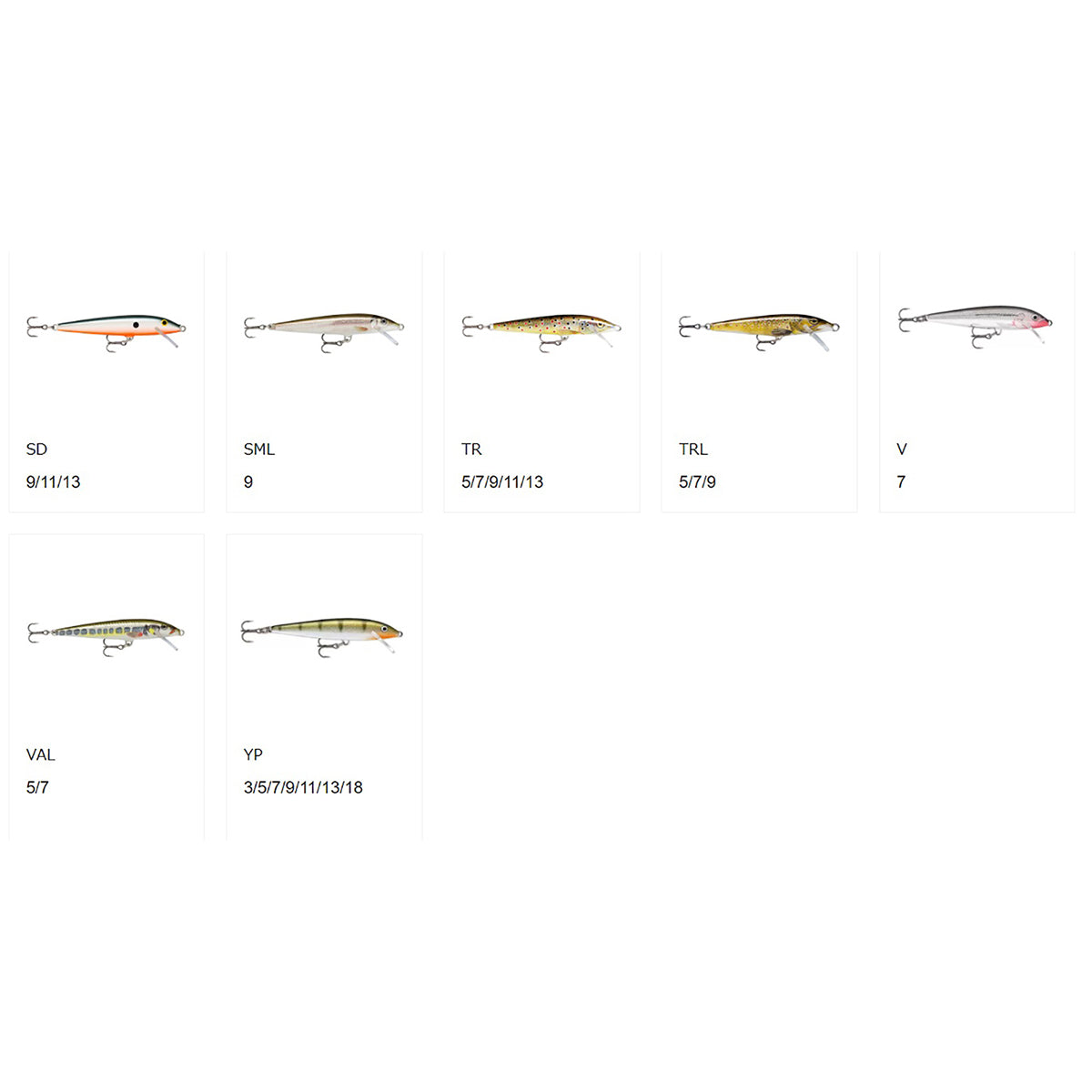 ラパラ(Rapala) ORIGINAL FLOATER オリジナル フローター 7cm 4g イエローパーチ F7-YP