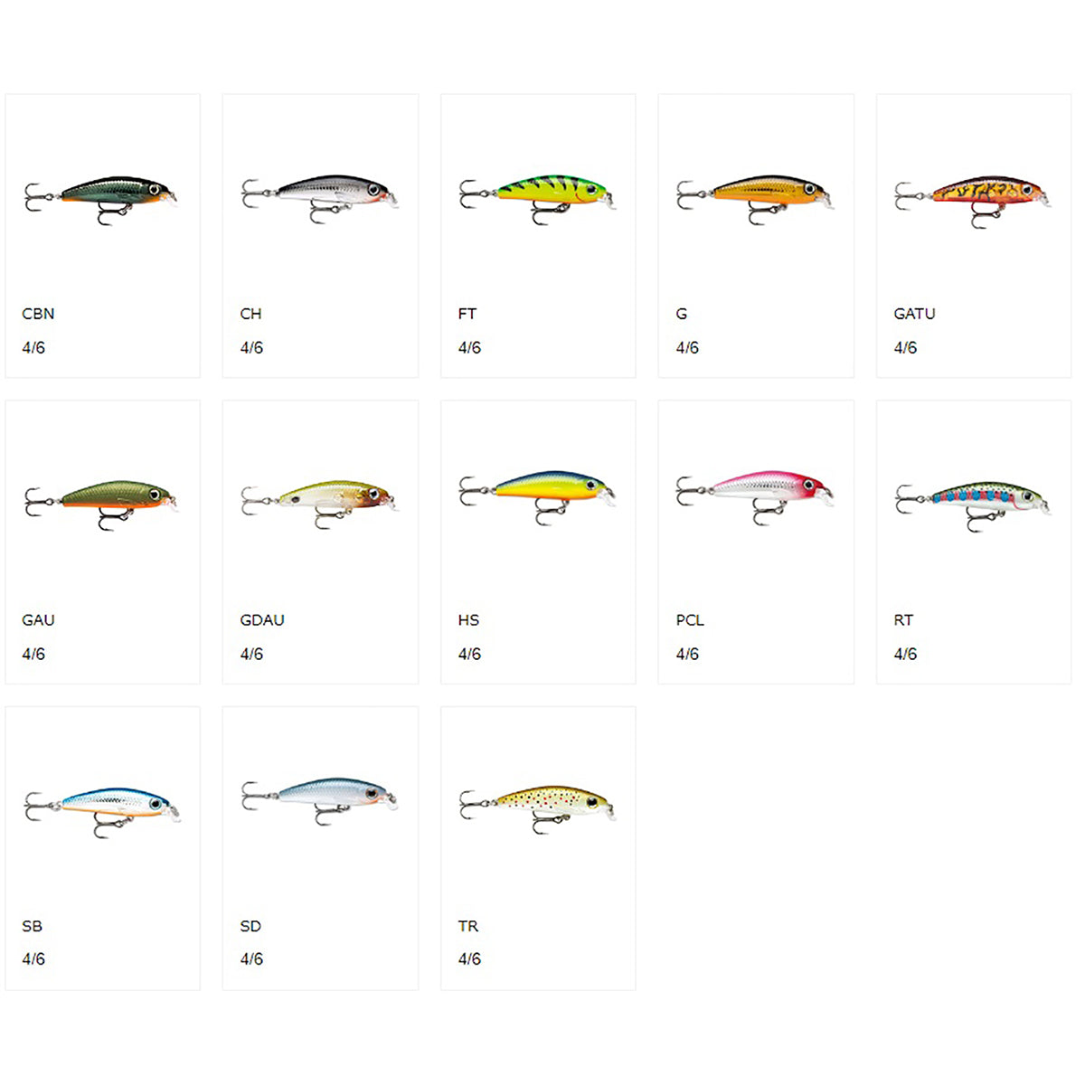 ラパラ(Rapala) ULTRA LIGHT MINNOW ウルトラ ライト ミノー 4cm 3g レインボートラウト ULM4-RT