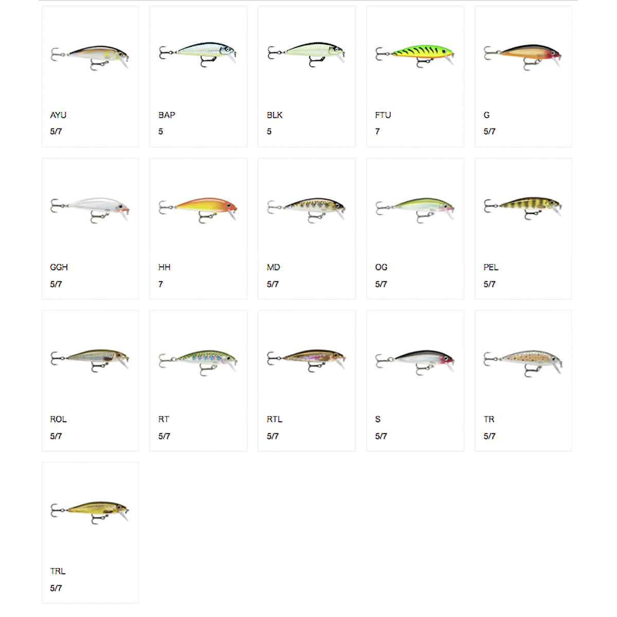 ラパラ(Rapala) エックスラップ カウントダウン 7cm 10g G ゴールド XRCD7-G