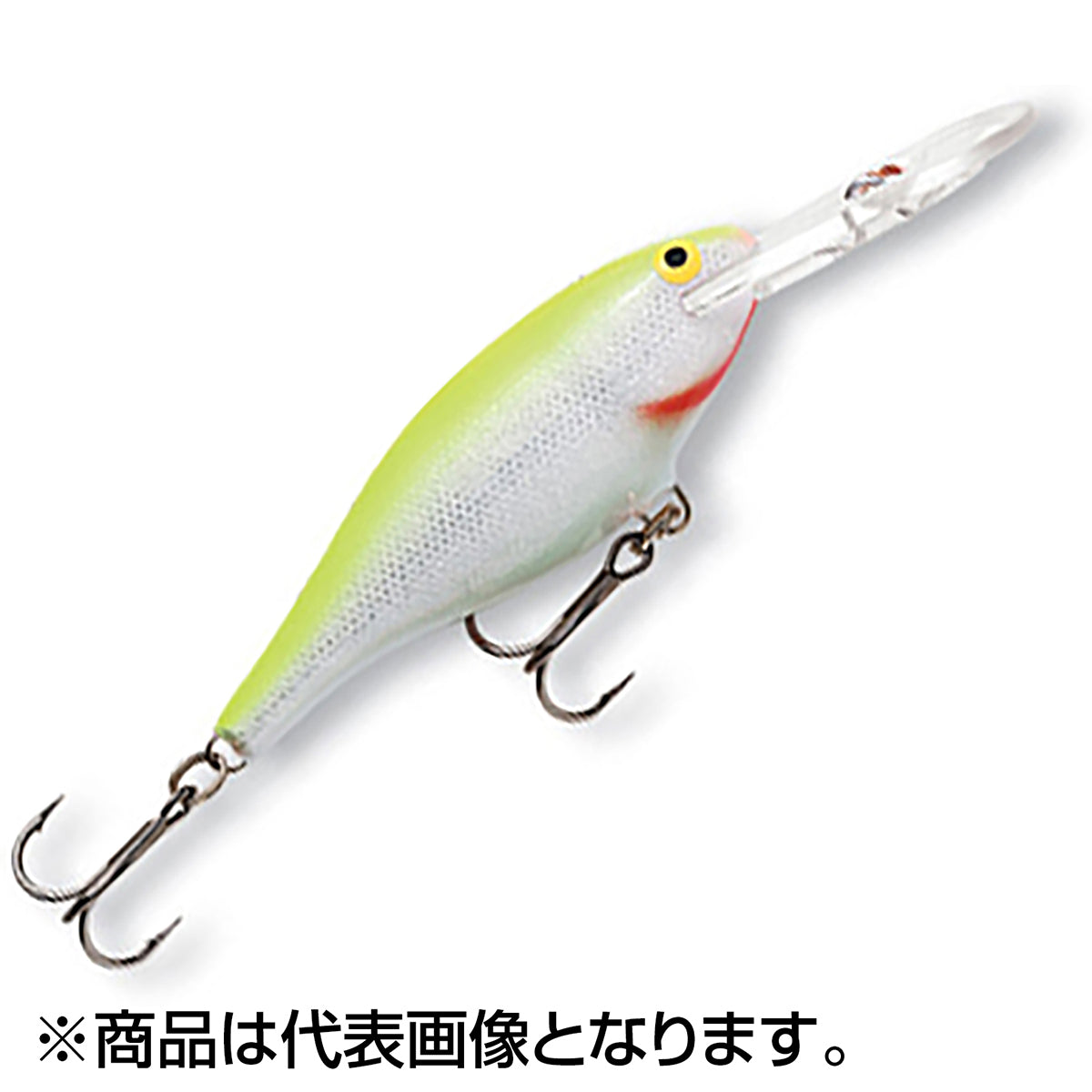 ラパラ(Rapala) シャッドラップ 4cm 4g SFC シルバーフルーレセントチャートリュース SR4-SFC