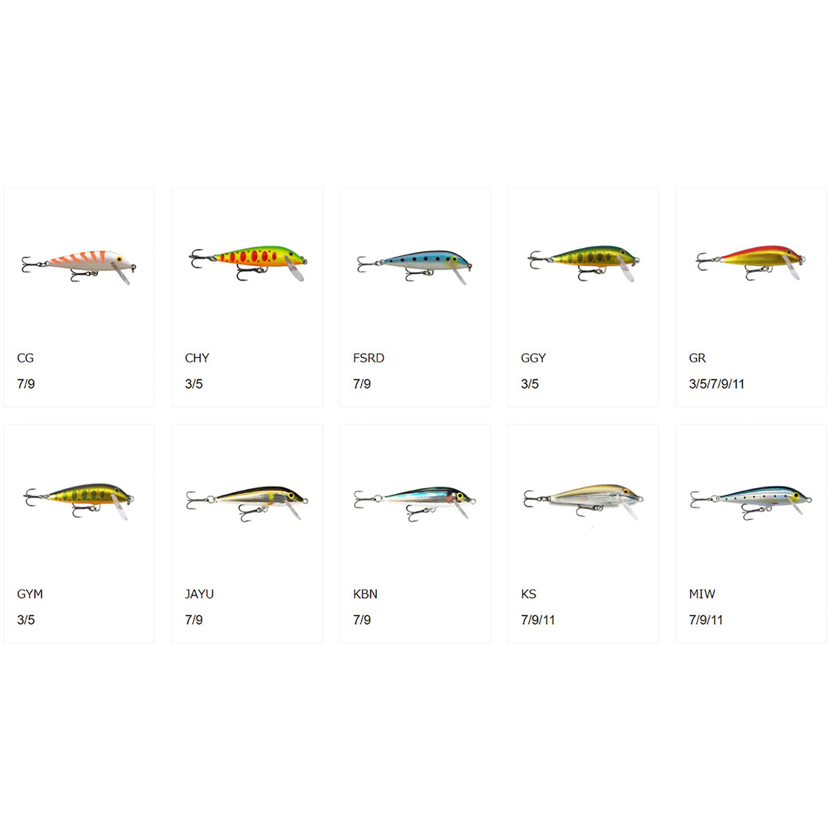 ラパラ(Rapala) COUNT DOWN Japan Special color カウントダウン ジャパンスペシャルカラー 9cm 12g キビナゴ CD9/J-KBN