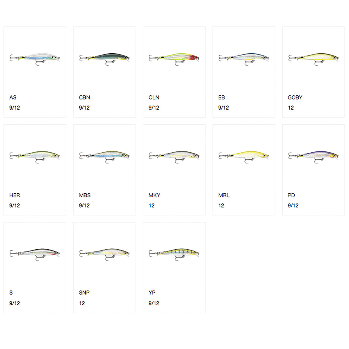 ラパラ(Rapala) リップストップ 12cm 14g YP イエローパーチ RPS12-YP