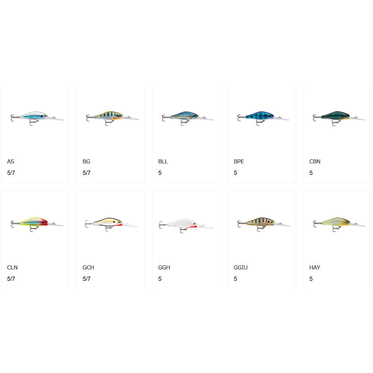 ラパラ(Rapala) SHADOW RAP JACK DEEP シャドウ ラップ ジャック ディープ 5cm 6g ライブローチ SDRJD5-ROL