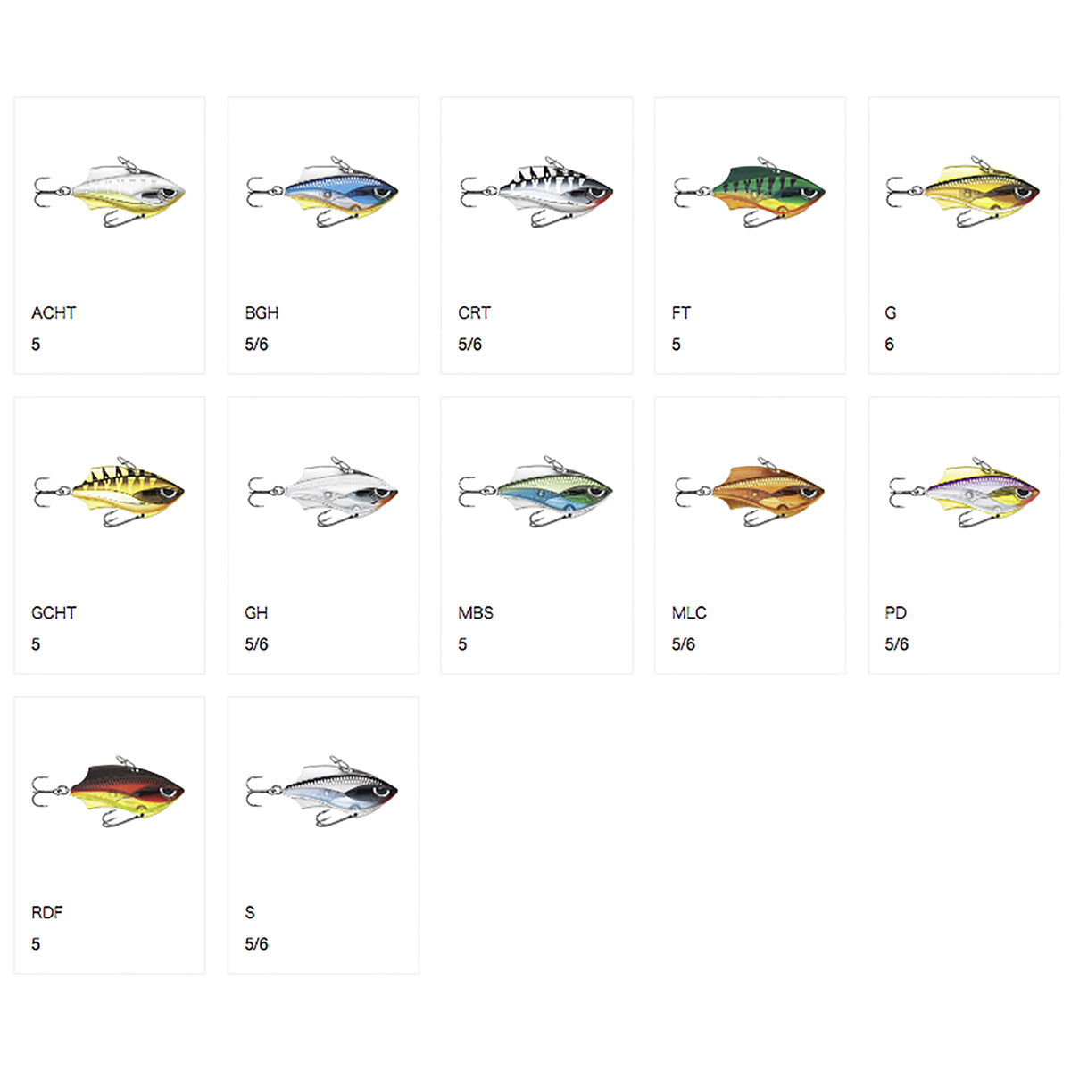 ラパラ(Rapala) ラップV ブレード 6cm 14g RDF レッドファイア RVB6-RDF