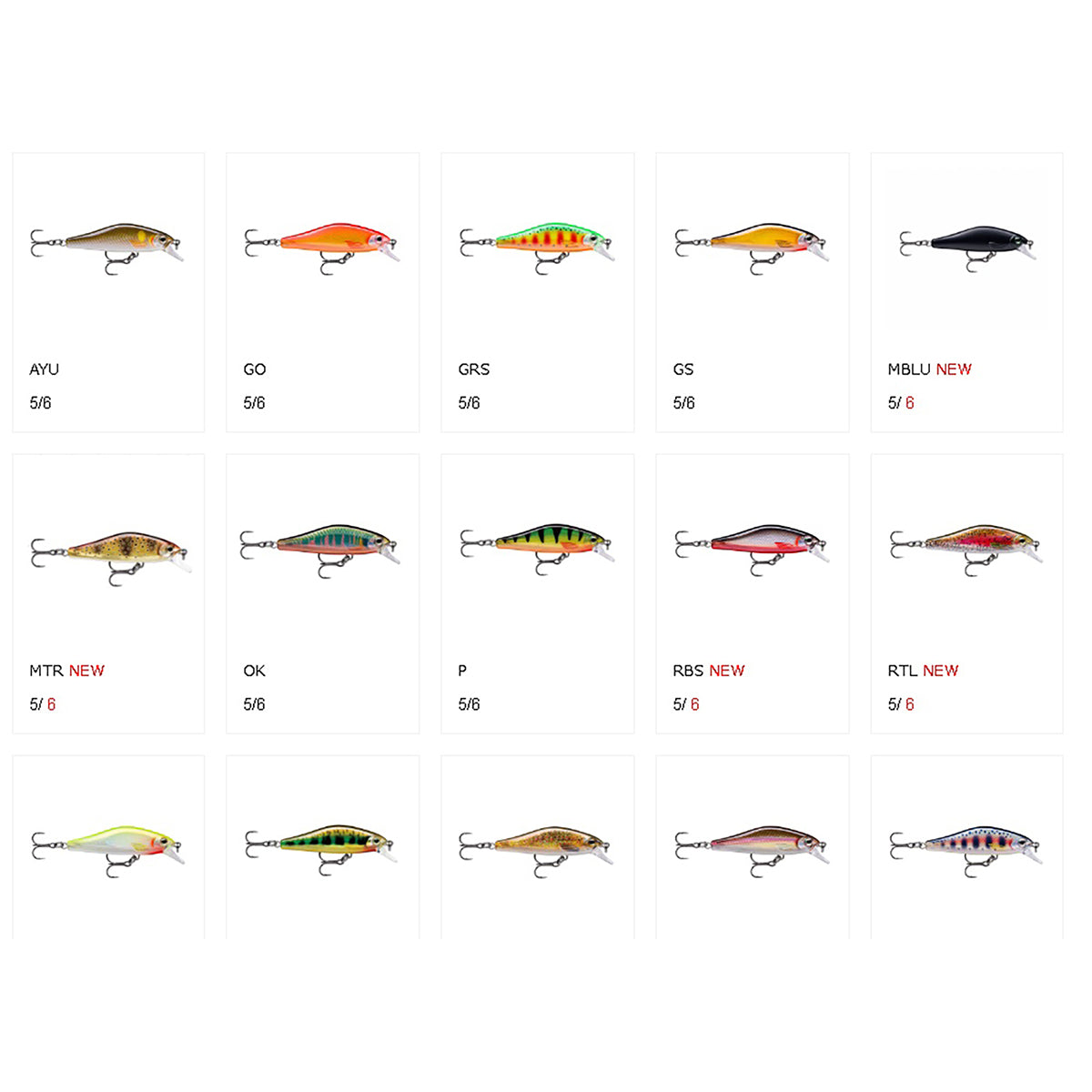 ラパラ(Rapala) シャドウ ラップ ソリッド シャッド 5cm GO ゴールドオレンジ SDRSS5 SHADOW RAP SOLID SHAD