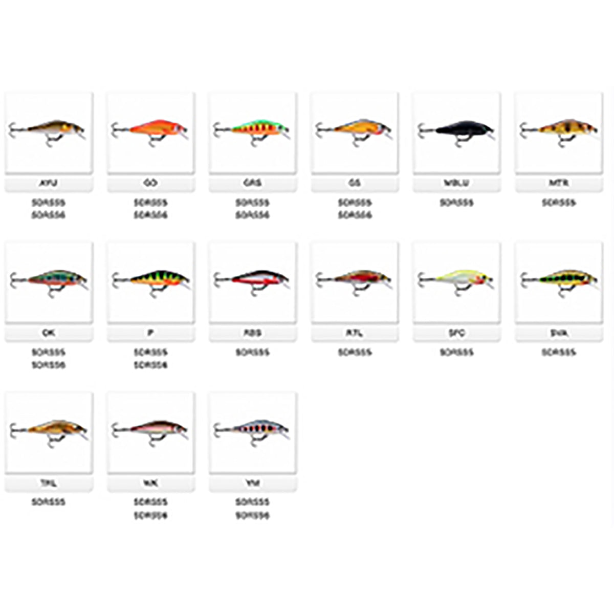 ラパラ(Rapala) シャドウラップ ソリッドシャッド 6cm GRS SDRSS6