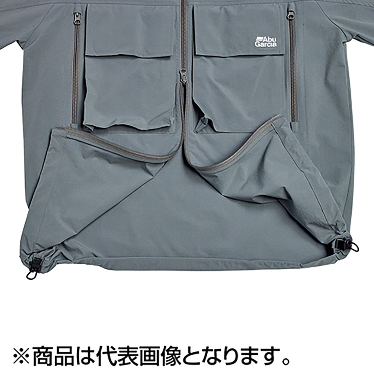 アブガルシア(AbuGarcia) ウォーターレジスタントフィッシングパーカー L グレー