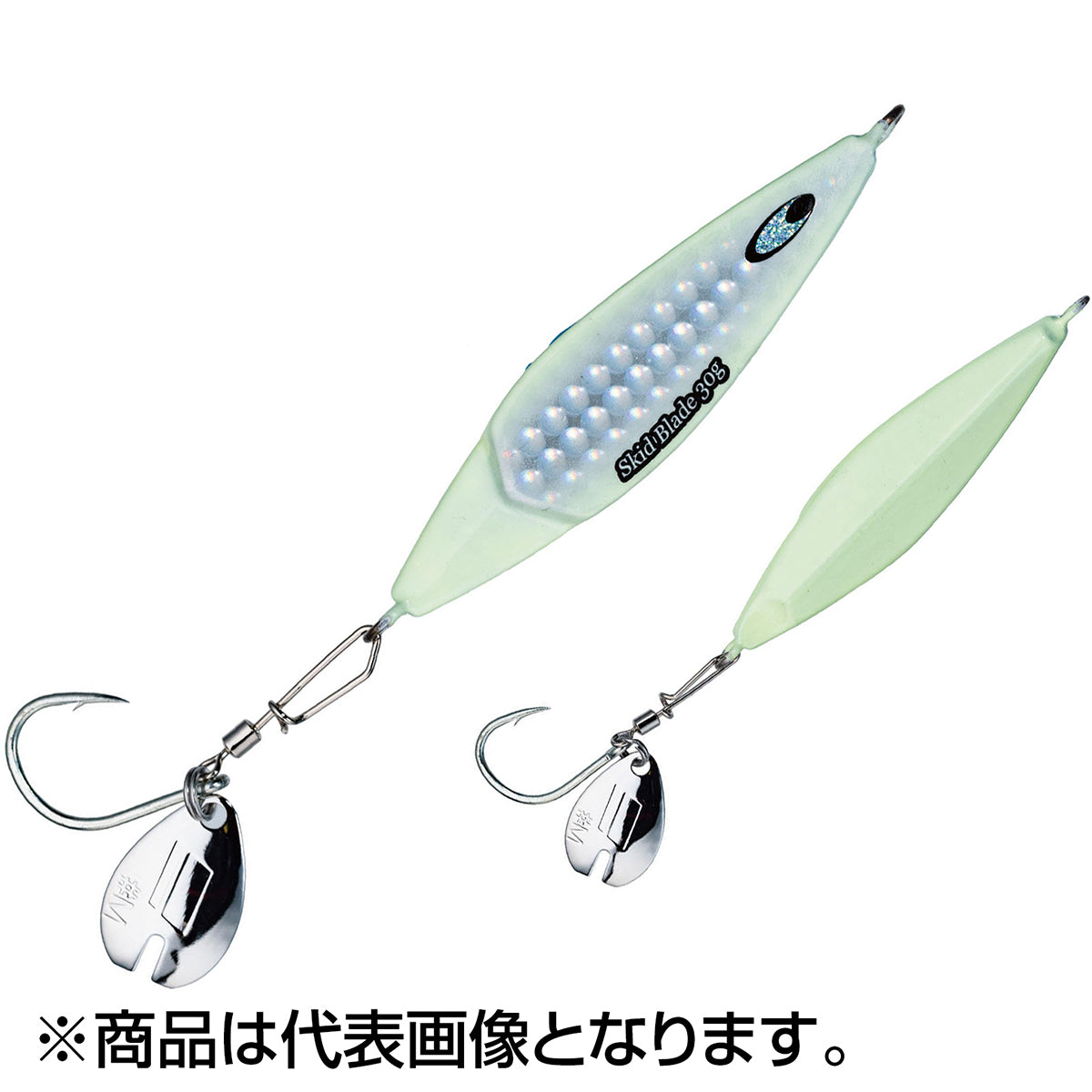 アブガルシア(AbuGarcia) スキッドブレード 128mm 40g グローシルバー SSSKDBL40G-GLWSR