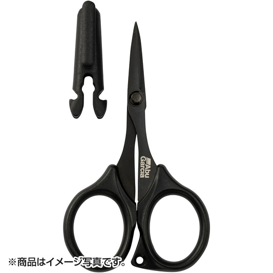 ピュア・フィッシング・ジャパン AbuGarcia Curved Blades PE Scissors 105 アブガルシア カーブブレードPEシザーズ105 ブラック