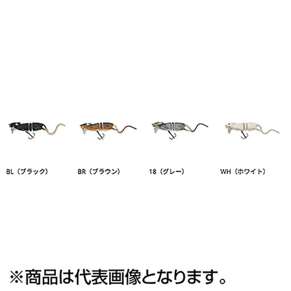アブガルシア(AbuGarcia) 3DラッドラットF 6.5インチ #18 グレー