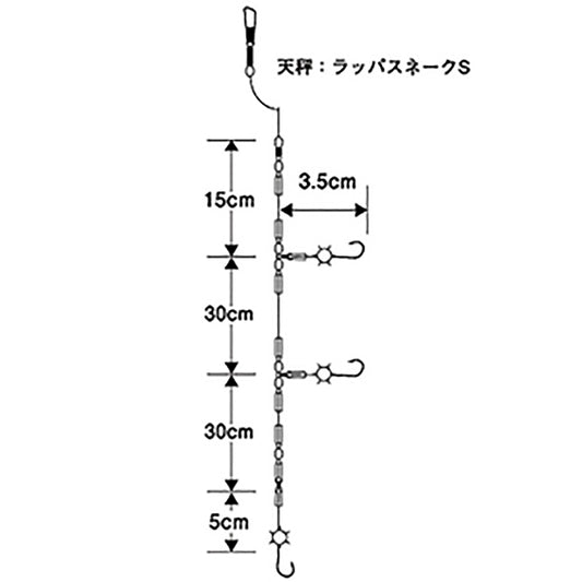 ヤマシタ(YAMASHITA) 北カレイ仕掛 14号 FKR3YH2