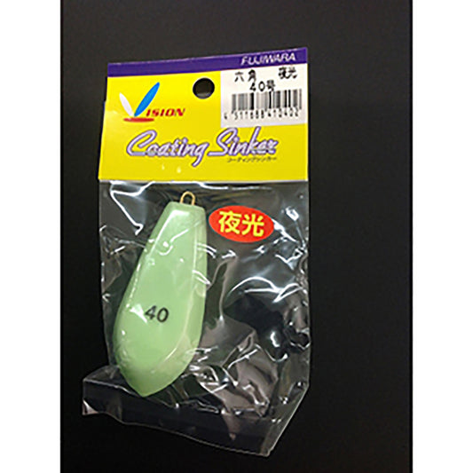 フジワラ(Fujiwara) ビニールナマリ 六角 40号 夜光