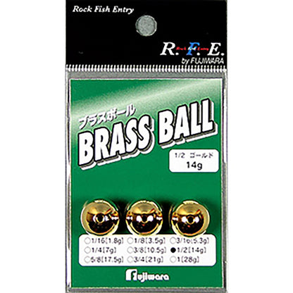 フジワラ(Fujiwara) ブラスボール 1/8oz レッド