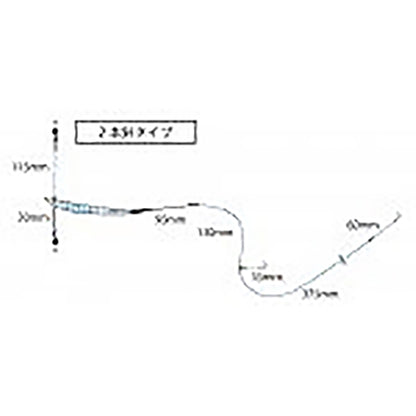 フジワラ(Fujiwara) カレイシューター船海 2本針 15号