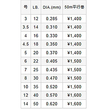 バリバス(VARIVAS) VEP ショックリーダー [ナイロン] 50m 18LB 4.5号 ナチュラル