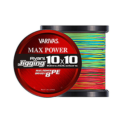VARIVAS(バリバス) アバニ ジギング10×10マックスパワーPE X8 300m 5号 10m×10色のマーキングライン[PEライン]