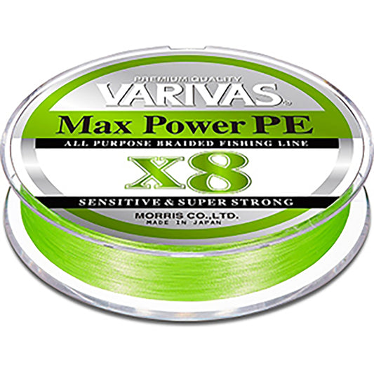 バリバス(VARIVAS) マックスパワーPE X8 0.6号 150m ライムグリーン [PEライン]