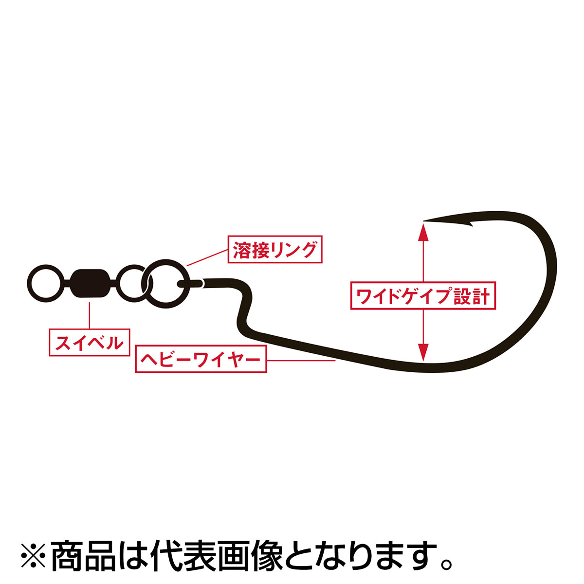 バリバス(VARIVAS) ロックオン リンググリッター 2号 0.90mm