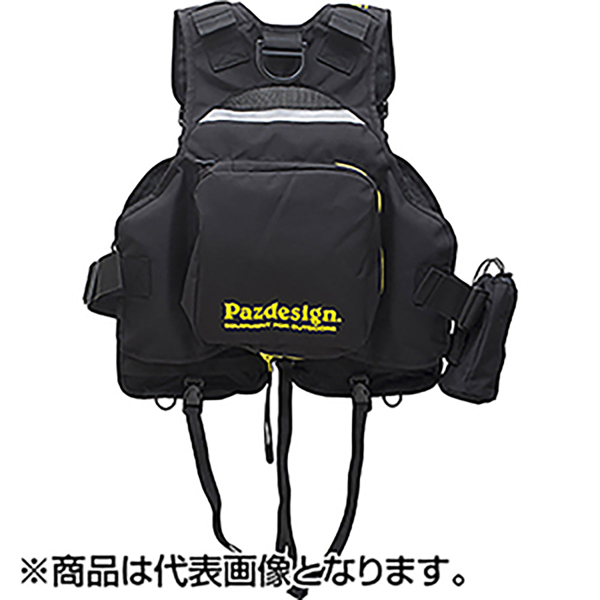パズデザイン(Pazdesign) PSL マルチゲームベスト フリー ブラックイエロー SLV-027